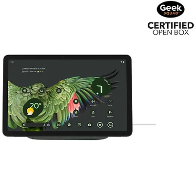 Boîte ouverte - Tablette 10,95 po 256 Go Pixel de Google avec station de chargement de haut-parleur - Brume