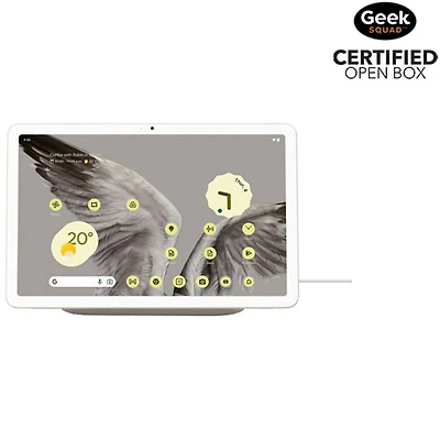 Boîte ouverte - Tablette 10,95 po 256 Go Pixel de Google avec station de chargement de haut-parleur - Porcelaine