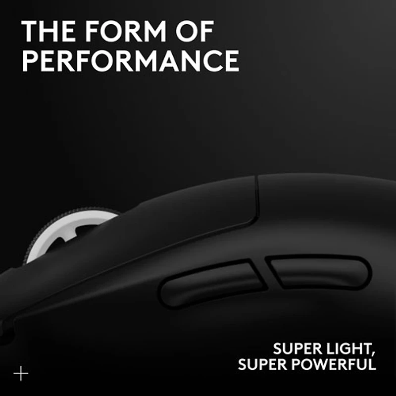 Souris de jeu sans fil à capteur HERO 2 calibre professionnel 60 g de 44 000 ppp taux d'interrogation 8 kHz G PRO X Superlight 2 de Logitech - Noir