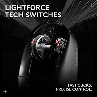 Souris de jeu sans fil à capteur HERO 2 calibre professionnel 60 g de 44 000 ppp taux d'interrogation 8 kHz G PRO X Superlight 2 de Logitech - Noir