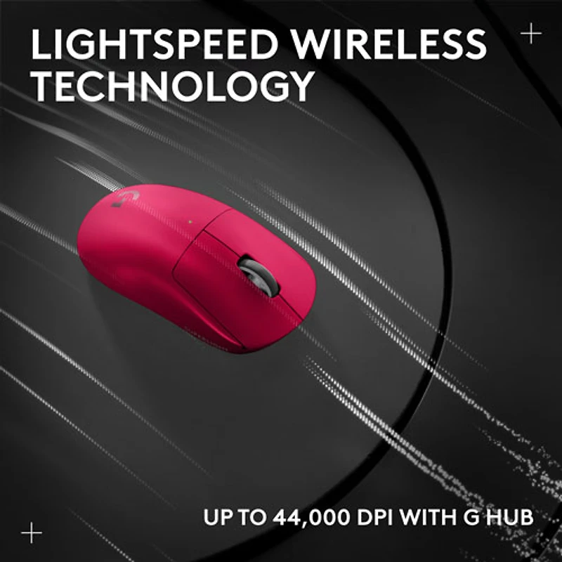 Logitech G PRO X Superlight 2 44000 DPI 8K Polling Wireless HERO 2 Sensor 60g Pro-Grade Mouse - Magenta - Only at Best Buy