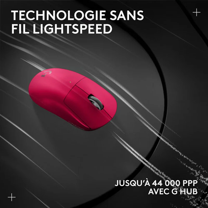 Logitech G PRO X Superlight 2 44000 DPI 8K Polling Wireless HERO 2 Sensor 60g Pro-Grade Mouse - Magenta - Only at Best Buy