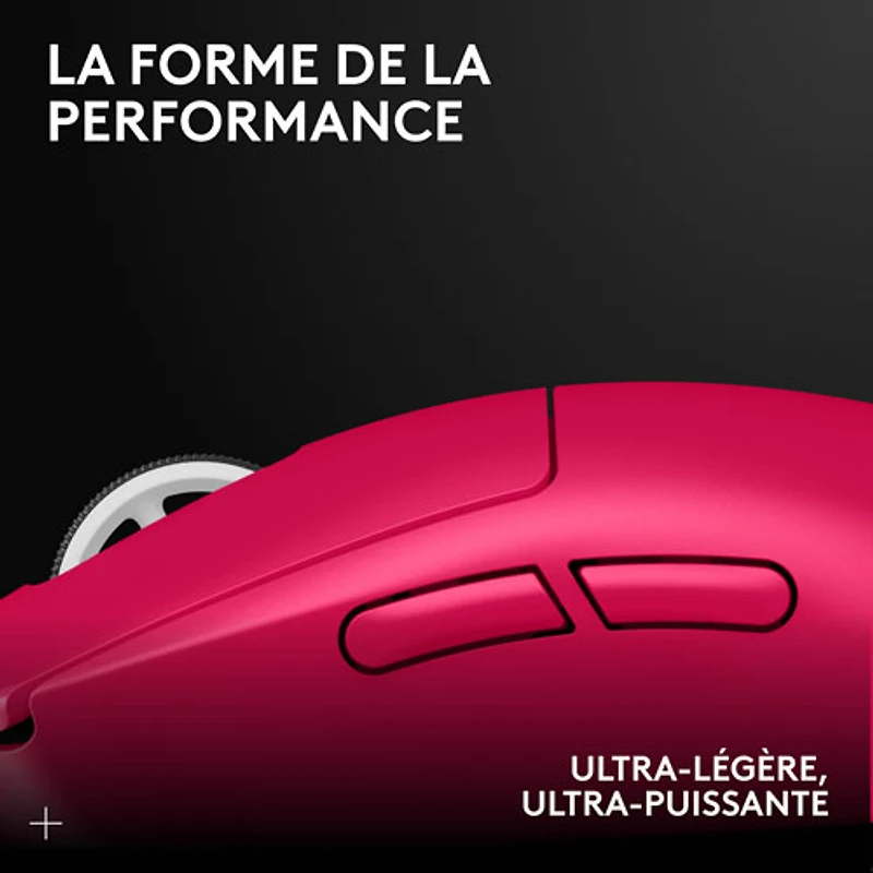 Souris sans fil à capteur HERO 2 calibre professionnel 60 g de 44 000 ppp taux d'interrogation 8 kHz G PRO X Superlight 2 de Logitech - Magenta - Exclusivité de Best Buy