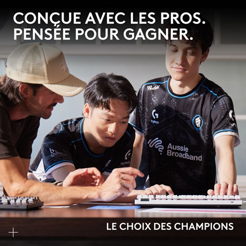 Souris de jeu sans fil à capteur HERO 2 calibre professionnel 60 g de 44 000 ppp taux d'interrogation 8 kHz G PRO X Superlight 2 de Logitech - Blanc