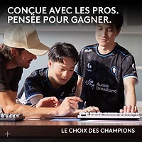 Souris de jeu sans fil à capteur HERO 2 calibre professionnel 60 g de 44 000 ppp taux d'interrogation 8 kHz G PRO X Superlight 2 de Logitech - Blanc