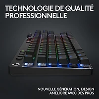 Logitech G PRO X TKL LIGHTSPEED Bluetooth Backlit Mechanical Clicky Gaming Keyboard