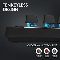 Logitech G PRO X TKL LIGHTSPEED Bluetooth Backlit Mechanical Clicky Gaming Keyboard