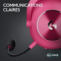 Casque de jeu sans fil G PRO X 2 LIGHTSPEED de Logitech - Magenta - Exclusivité de Best Buy
