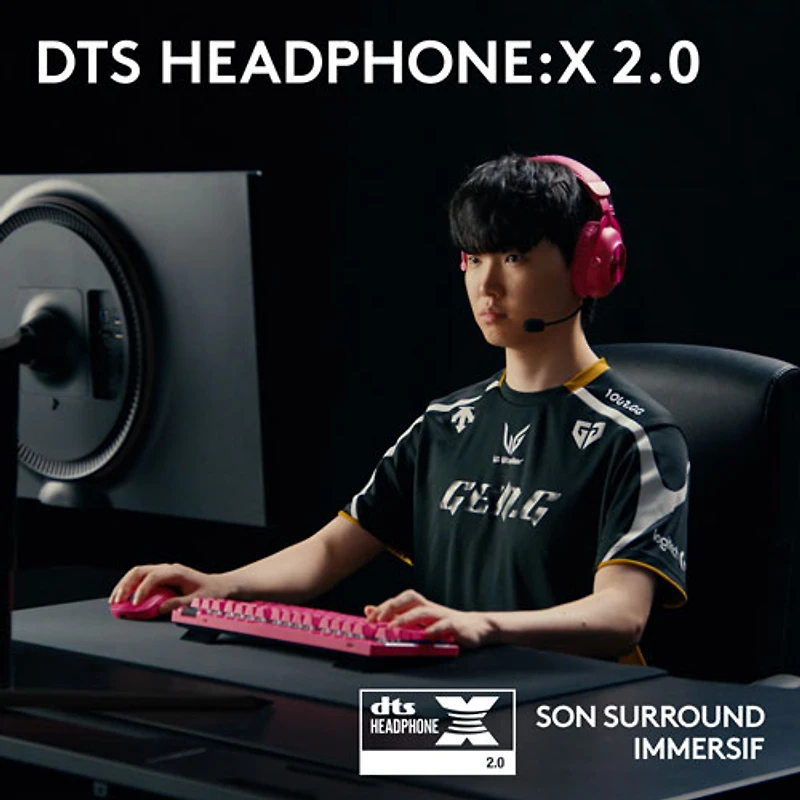 Casque de jeu sans fil G PRO X 2 LIGHTSPEED de Logitech - Magenta - Exclusivité de Best Buy