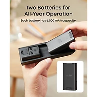 eufy E340 Wi-Fi 2K Dual Camera Video Doorbell with Chime - Black/White