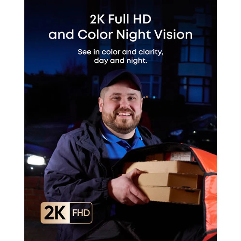 eufy E340 Wi-Fi 2K Dual Camera Video Doorbell with Chime - Black/White