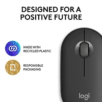 Logitech Pebble 2 M350s 4000 DPI Bluetooth Optical Mouse - Tonal Graphite