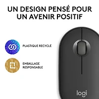 Logitech Pebble 2 M350s 4000 DPI Bluetooth Optical Mouse - Tonal Graphite