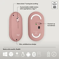 Logitech Pebble 2 Bluetooth Optical Ergonomic Keyboard & Mouse Combo