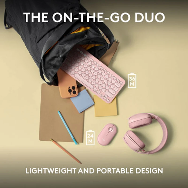 Logitech Pebble 2 Bluetooth Optical Ergonomic Keyboard & Mouse Combo