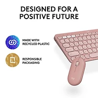 Logitech Pebble 2 Bluetooth Optical Ergonomic Keyboard & Mouse Combo