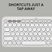 Logitech Pebble 2 Bluetooth Optical Ergonomic Keyboard & Mouse Combo - White