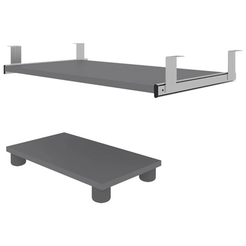 Plateau pour clavier et support pour processeur Prestige+ de Bestar - Ardoise