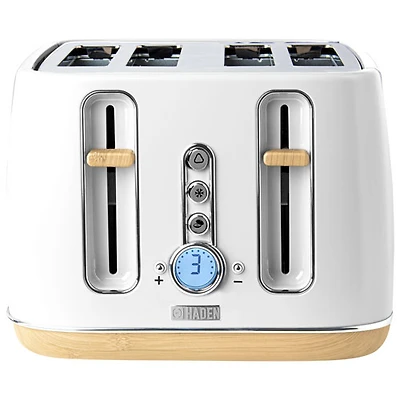 Haden Dorchester Toaster - 4-Slice - Matte White