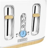 Haden Dorchester Toaster - 4-Slice - Matte White