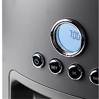 Cafetière à filtre programmable Dorchester Ultra Pebble de Haden - 10 tasses - Gris