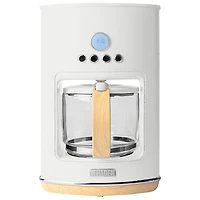 Cafetière à filtre programmable Dorchester Ultra Pebble de Haden - 10 tasses - Blanc