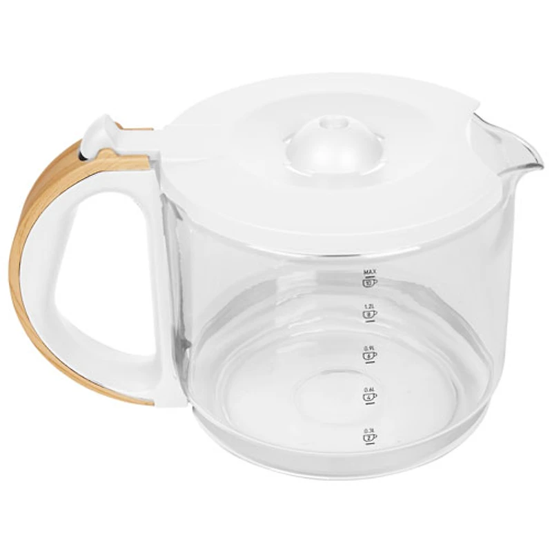 Cafetière à filtre programmable Dorchester Ultra Pebble de Haden - 10 tasses - Blanc