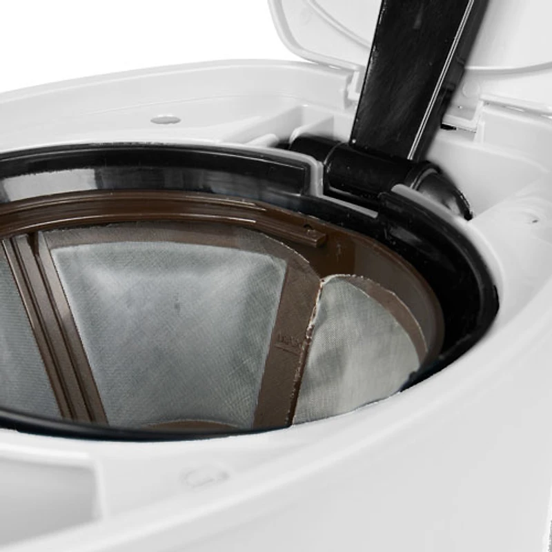Cafetière à filtre programmable Dorchester Ultra Pebble de Haden - 10 tasses - Blanc