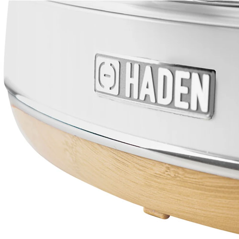 Cafetière à filtre programmable Dorchester Ultra Pebble de Haden - 10 tasses - Blanc