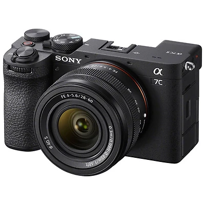 Appareil photo sans miroir plein format Alpha 7C II de Sony avec objectif 28-60 mm - Noir