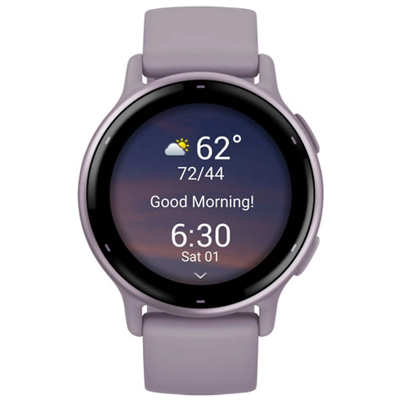 Montre intelligente Bluetooth de 42 mm vivoactive 5 de Garmin - Orchidée