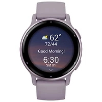 Montre intelligente Bluetooth de 42 mm vivoactive 5 de Garmin - Orchidée