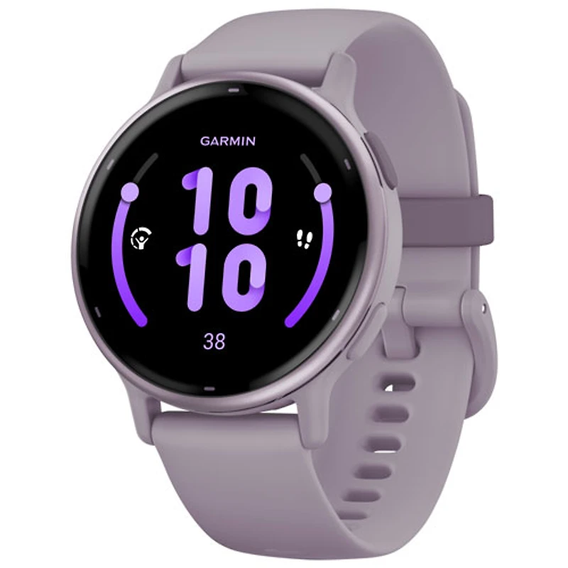 Montre intelligente Bluetooth de 42 mm vivoactive 5 de Garmin - Orchidée