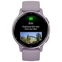 Montre intelligente Bluetooth de 42 mm vivoactive 5 de Garmin - Orchidée