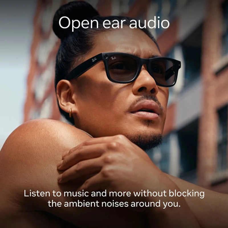 Lunettes Headliner Ray-Ban | Meta avec IA, photo, vidéo, audio et messagerie - Noir brillant/Vert G-15
