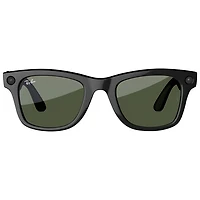 Lunettes Wayfarer Ray-Ban | Meta avec IA, photo, vidéo, audio et messagerie - Noir brillant/Vert G-15 - Grand