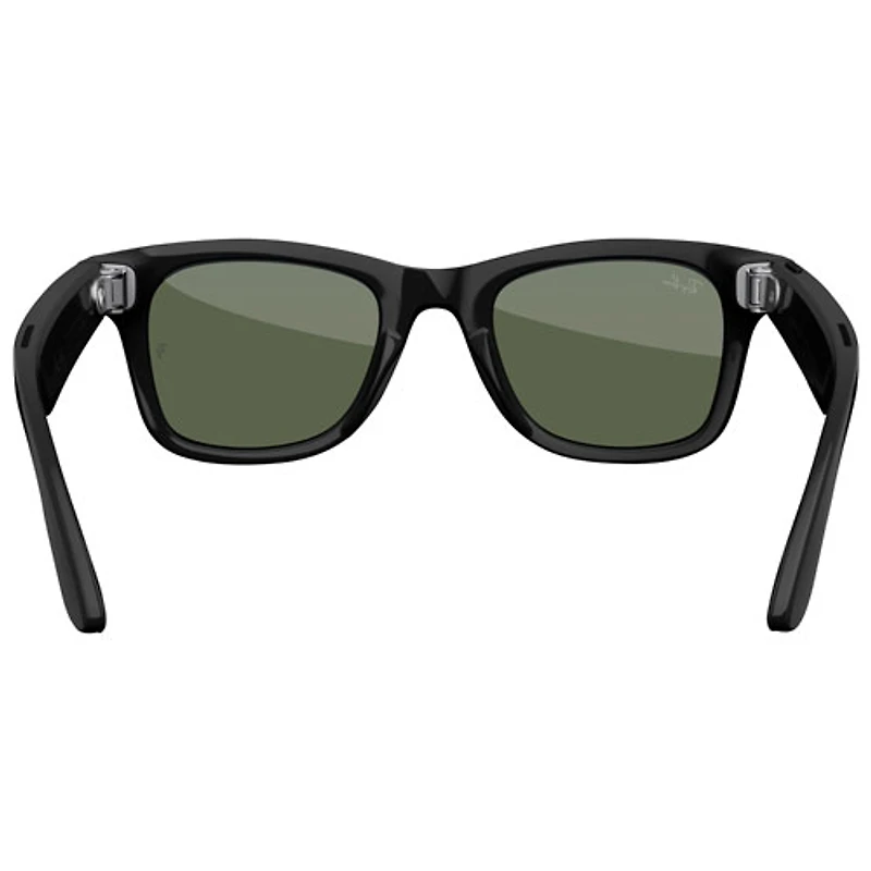 Lunettes Wayfarer Ray-Ban | Meta avec IA, photo, vidéo, audio et messagerie - Noir brillant/Vert G-15 - Grand