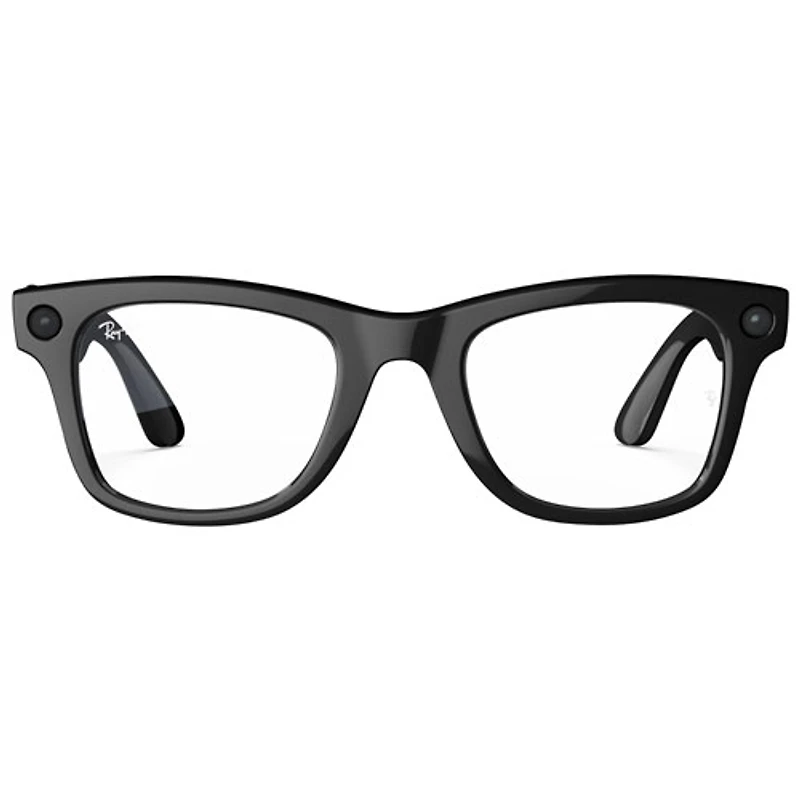 Lunettes Wayfarer de Ray-Ban/Meta avec IA, photo, vidéo, audio et messagerie - Noir brillant/Transparent