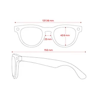 Lunettes Wayfarer de Ray-Ban/Meta avec IA, photo, vidéo, audio et messagerie - Noir brillant/Transparent