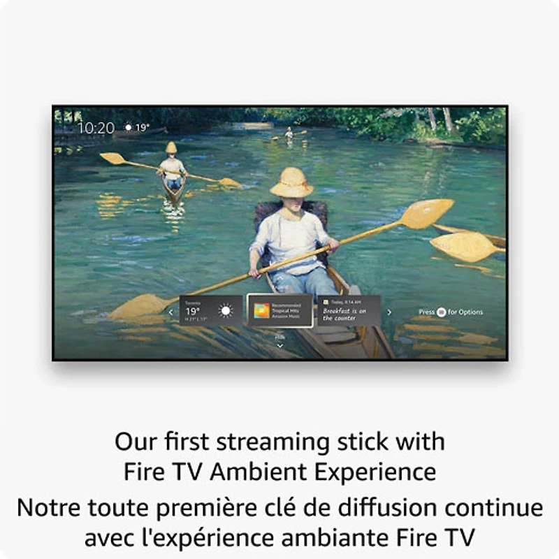 Clé de diffusion multimédia en continu Fire TV Stick 4K Max (2023) avec télécommande vocale Alexa