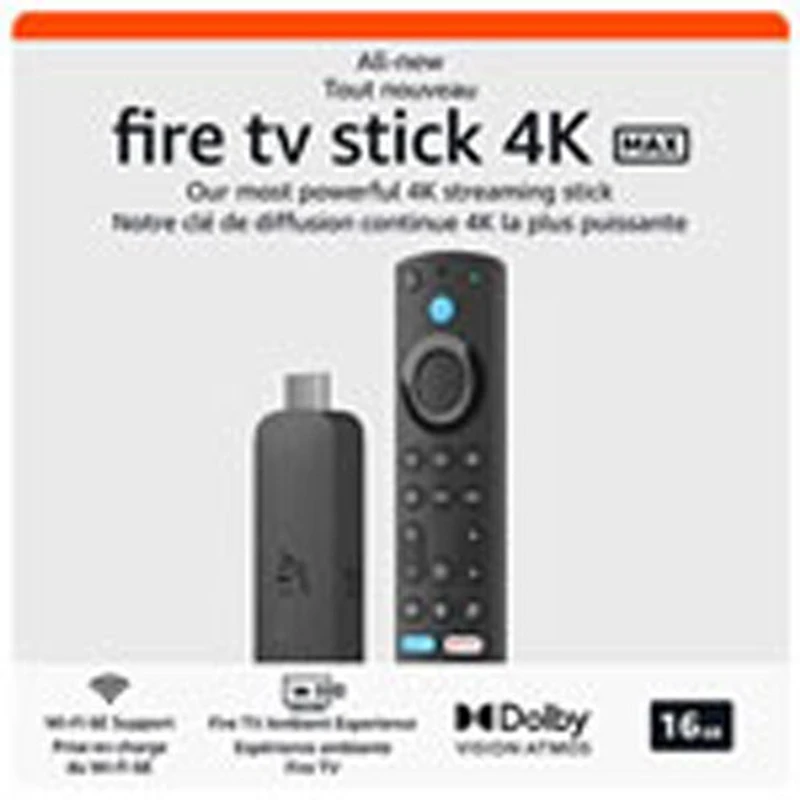 Amazon Fire TV Stick 4K Max (2023) Media Streamer with Alexa Voice Remote