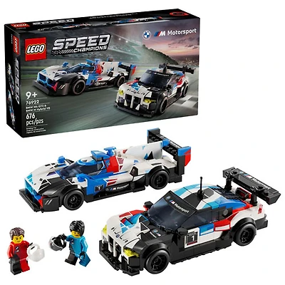 LEGO Speed Champions : Les voitures de course BMW M4 GT3 et BMW M Hybrid V8 - 676 piÃ¨ces (76922)