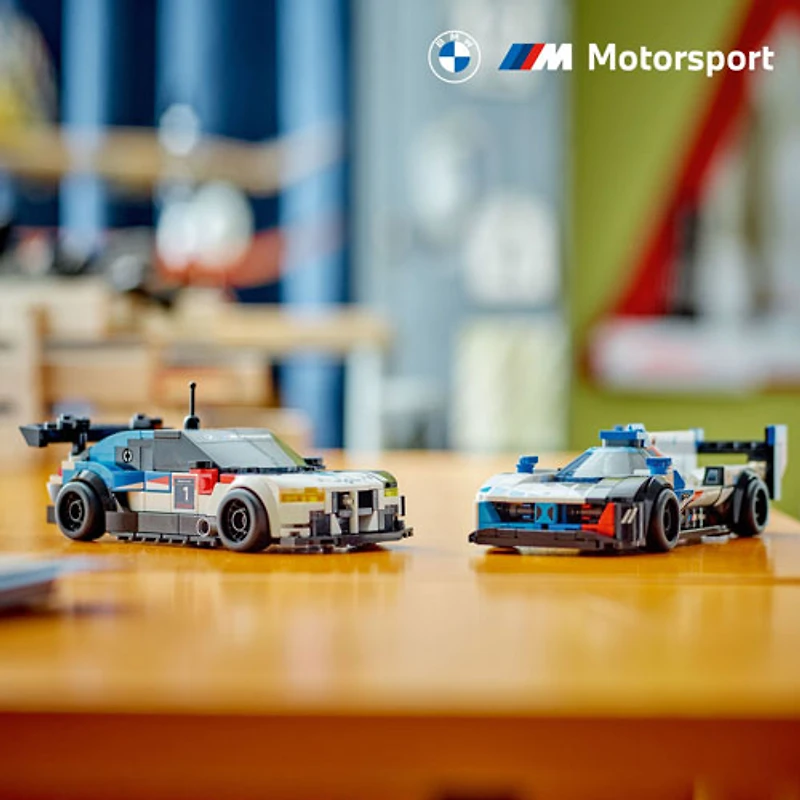 LEGO Speed Champions : Les voitures de course BMW M4 GT3 et BMW M Hybrid V8 - 676 pièces (76922)