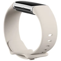 Moniteur activité Charge 6 de Fitbit avec GPS, fréquence cardiaque et sommeil - Argenté/Porcelaine