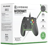 Manette Livewire Microwatt de Surge pour Xbox Series X|S/Xbox One - Noir