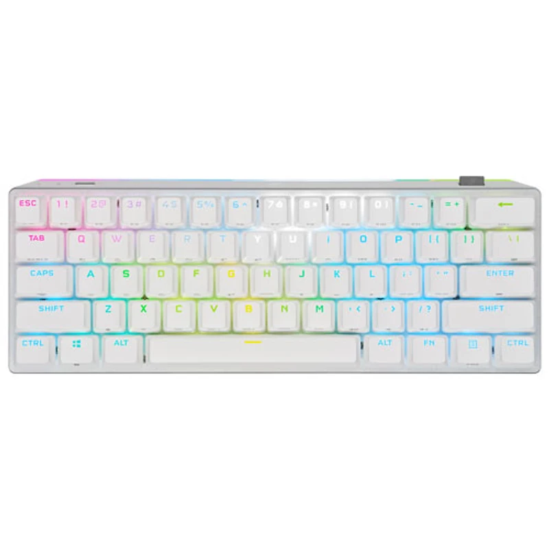 Corsair K70 Pro Mini Bluetooth Backlit Mechanical Cherry Red Gaming Keyboard - White