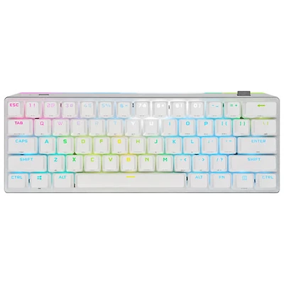 Corsair K70 Pro Mini Bluetooth Backlit Mechanical Cherry Red Gaming Keyboard - White