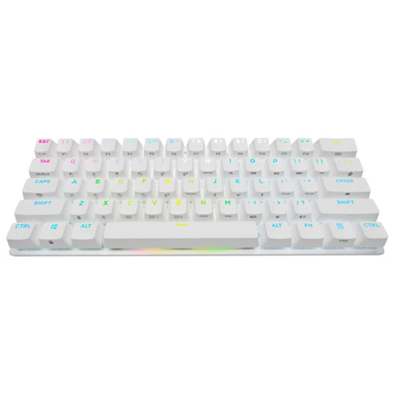 Corsair K70 Pro Mini Bluetooth Backlit Mechanical Cherry Red Gaming Keyboard - White