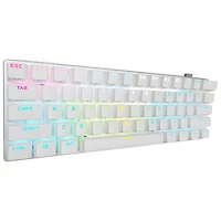 Corsair K70 Pro Mini Bluetooth Backlit Mechanical Cherry Red Gaming Keyboard - White