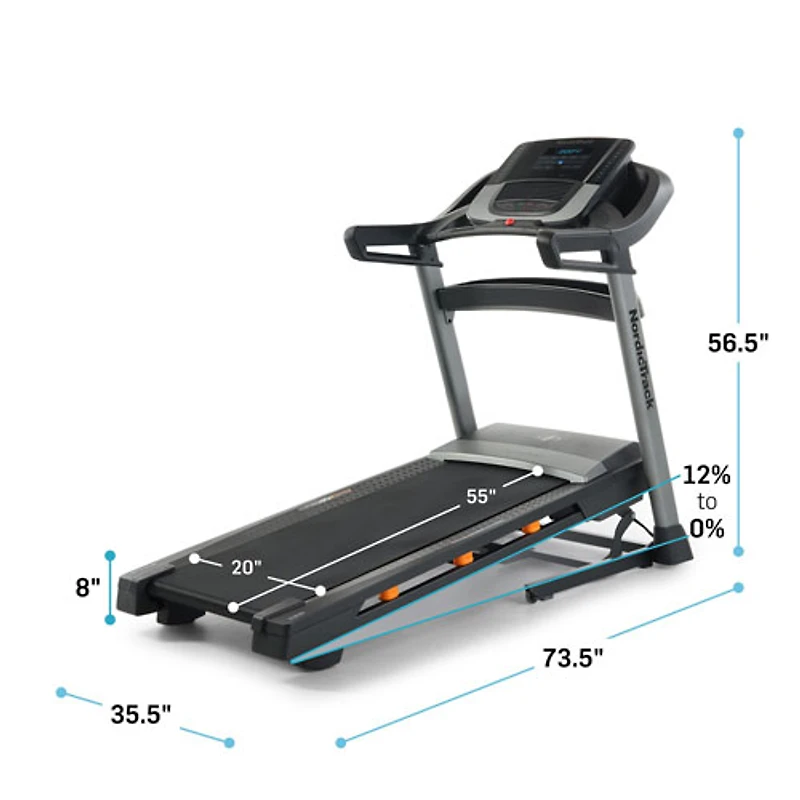 Tapis roulant pliable T 5.5 S de NordicTrack - Exclusivité Best Buy